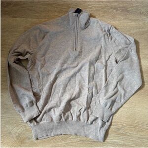 Jos A Bank Tan Quarter Zip